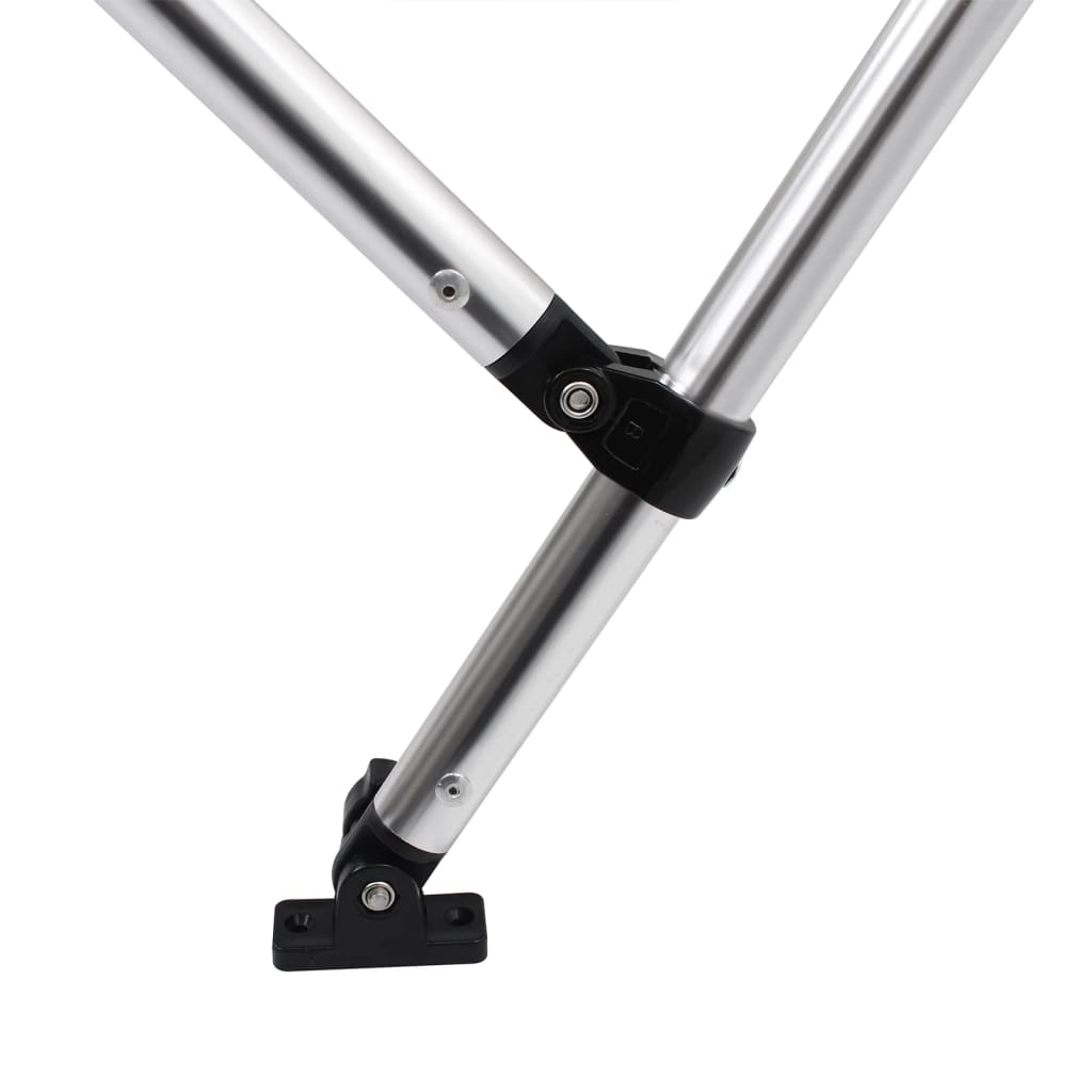 vidaXL Auvent bimini à 4 arceaux noir 239x184x131 cm