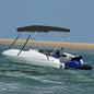 vidaXL Auvent bimini à 4 arceaux noir 239x184x131 cm