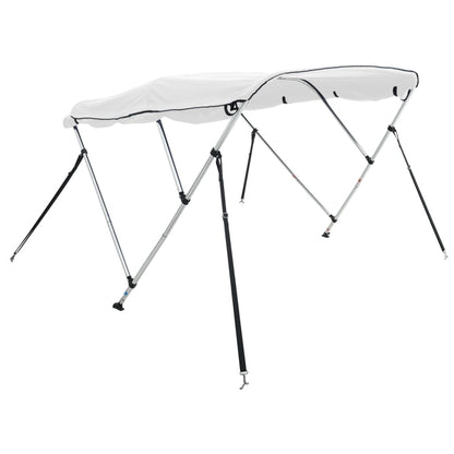 vidaXL Toit bimini à 4 arceaux parois latérales 243x(230-244)x137 cm