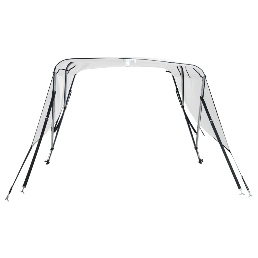 vidaXL Toit bimini à 4 arceaux parois latérales 243x(230-244)x137 cm