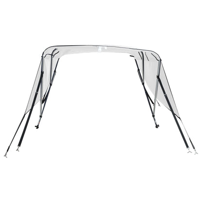 vidaXL Toit bimini à 4 arceaux parois latérales 243x(230-244)x137 cm