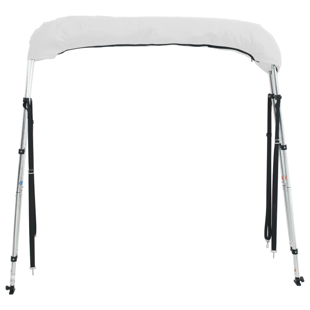 vidaXL Toit bimini à 4 arceaux parois latérales 243x(230-244)x137 cm