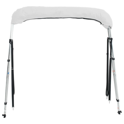 vidaXL Toit bimini à 4 arceaux parois latérales 243x(230-244)x137 cm