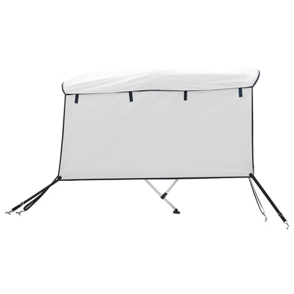 vidaXL Toit bimini à 4 arceaux parois latérales 243x(230-244)x137 cm