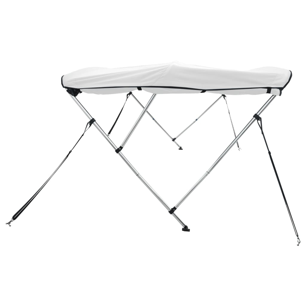 vidaXL Toit bimini à 4 arceaux parois latérales 243x(230-244)x137 cm