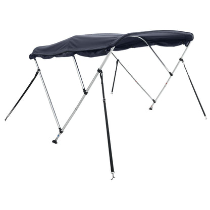 vidaXL Toit bimini à 4 arceaux parois latérales 243x(200-213)x137 cm