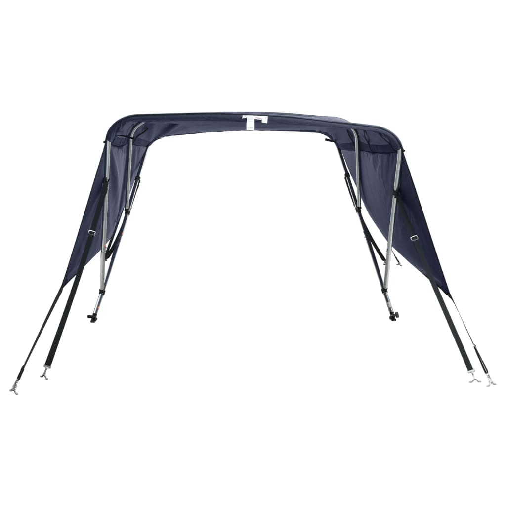 vidaXL Toit bimini à 4 arceaux parois latérales 243x(200-213)x137 cm
