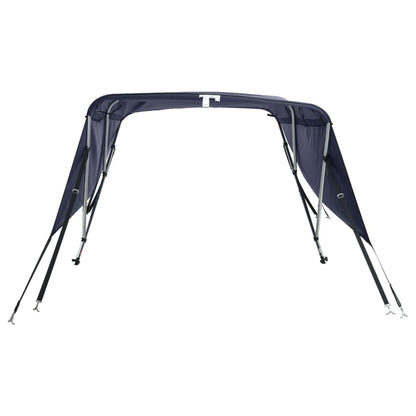 vidaXL Toit bimini à 4 arceaux parois latérales 243x(200-213)x137 cm