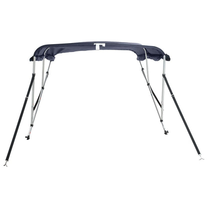 vidaXL Toit bimini à 4 arceaux parois latérales 243x(200-213)x137 cm