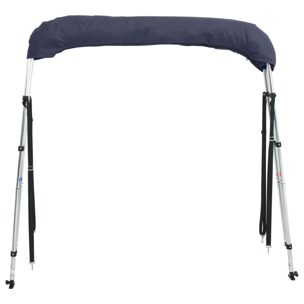 vidaXL Toit bimini à 4 arceaux parois latérales 243x(200-213)x137 cm