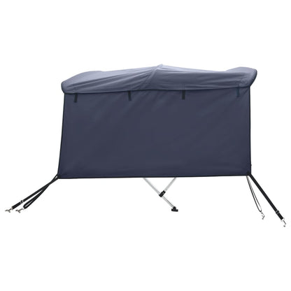 vidaXL Toit bimini à 4 arceaux parois latérales 243x(200-213)x137 cm