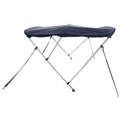 vidaXL Toit bimini à 4 arceaux parois latérales 243x(200-213)x137 cm