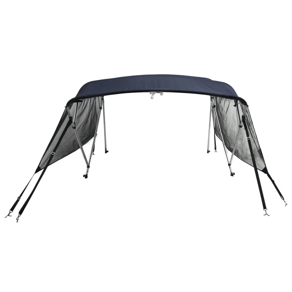 vidaXL Toit bimini à 3 arceaux parois en maille 183x(170-182)x137 cm