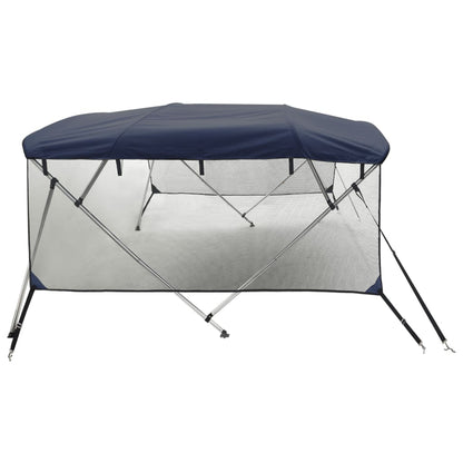vidaXL Toit bimini à 3 arceaux parois en maille 183x(170-182)x137 cm