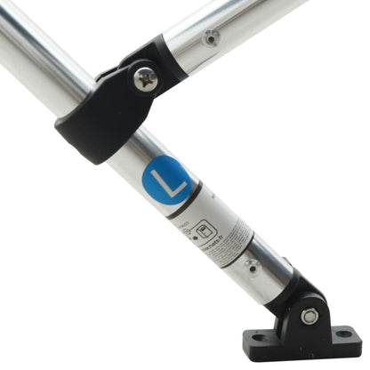 vidaXL Toit bimini à 3 arceaux parois en maille 183x(170-182)x137 cm