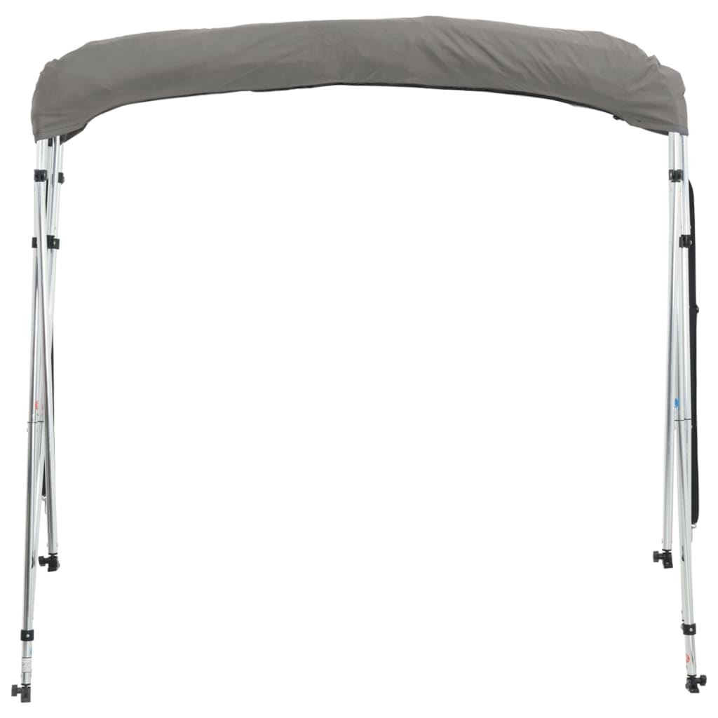 vidaXL Toit bimini à 3 arceaux parois en maille 183x(170-182)x137 cm