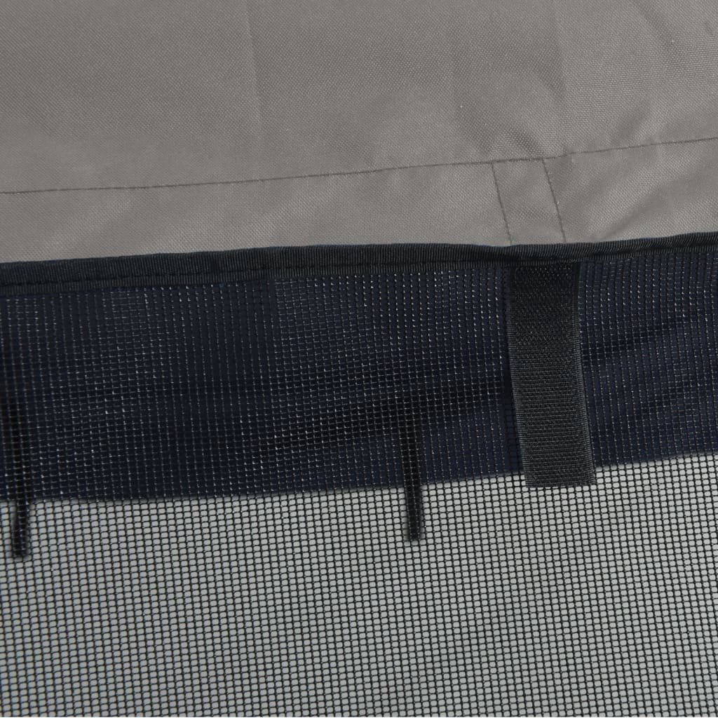 vidaXL Toit bimini à 3 arceaux parois en maille 183x(170-182)x137 cm