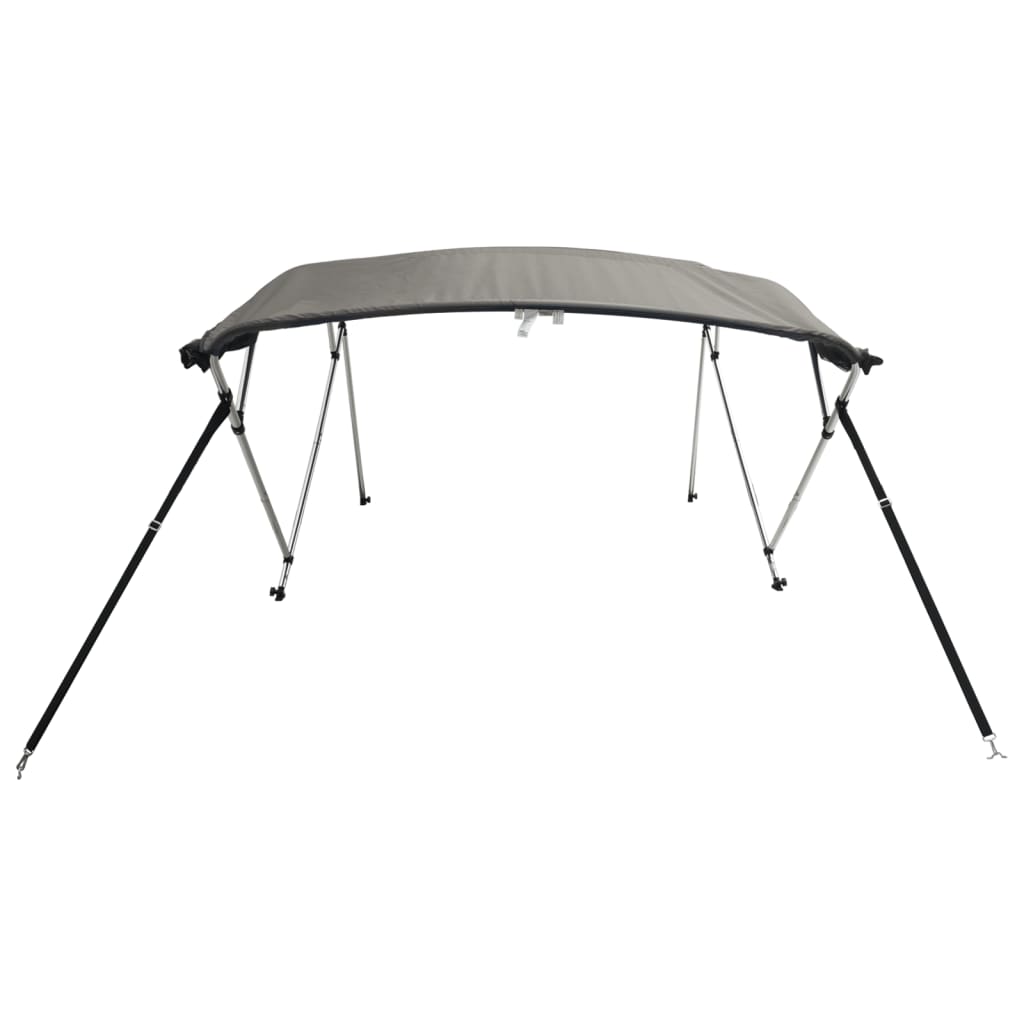 vidaXL Toit bimini à 3 arceaux parois en maille 183x(185-198)x137 cm