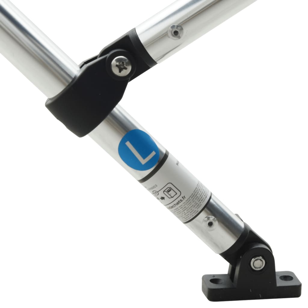 vidaXL Toit bimini à 3 arceaux parois en maille 183x(185-198)x137 cm