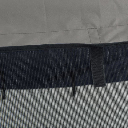 vidaXL Toit bimini à 3 arceaux parois en maille 183x(185-198)x137 cm