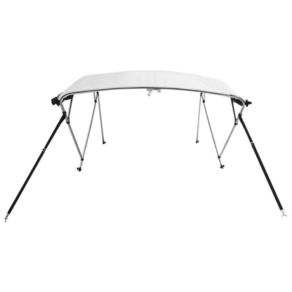 vidaXL Toit bimini à 4 arceaux parois en maille 243x(230-244)x137 cm