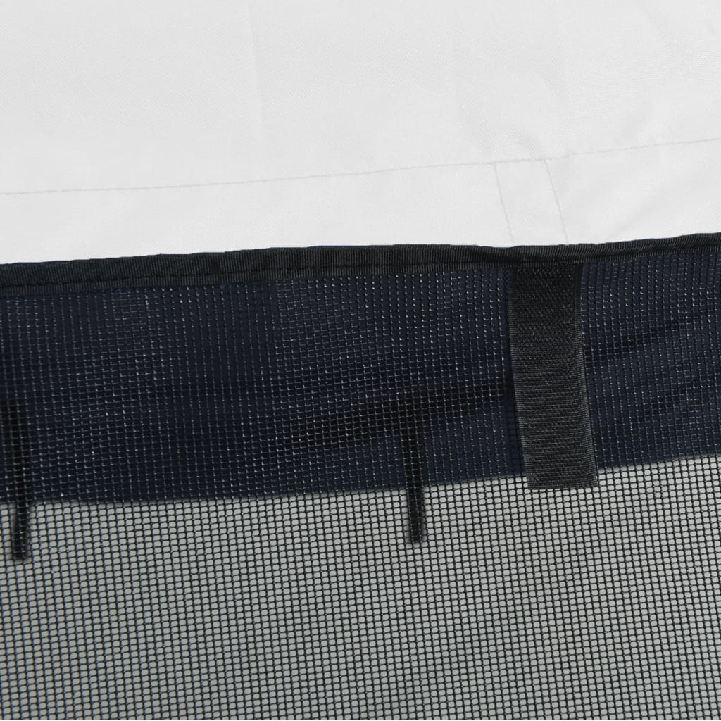 vidaXL Toit bimini à 4 arceaux parois en maille 243x(230-244)x137 cm
