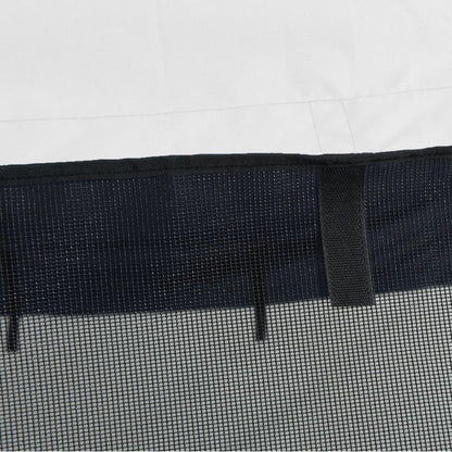 vidaXL Toit bimini à 4 arceaux parois en maille 243x(230-244)x137 cm