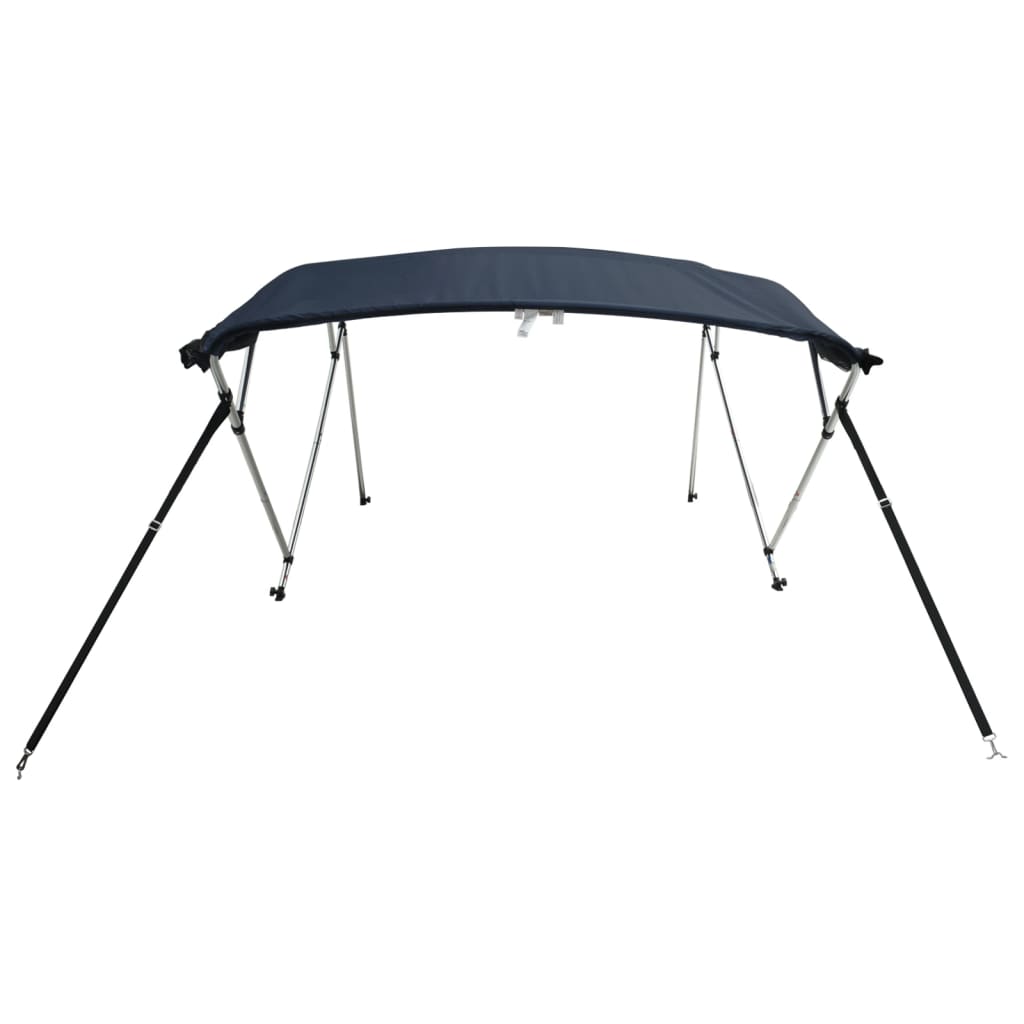 vidaXL Toit bimini à 4 arceaux parois en maille 243x(170-182)x137 cm