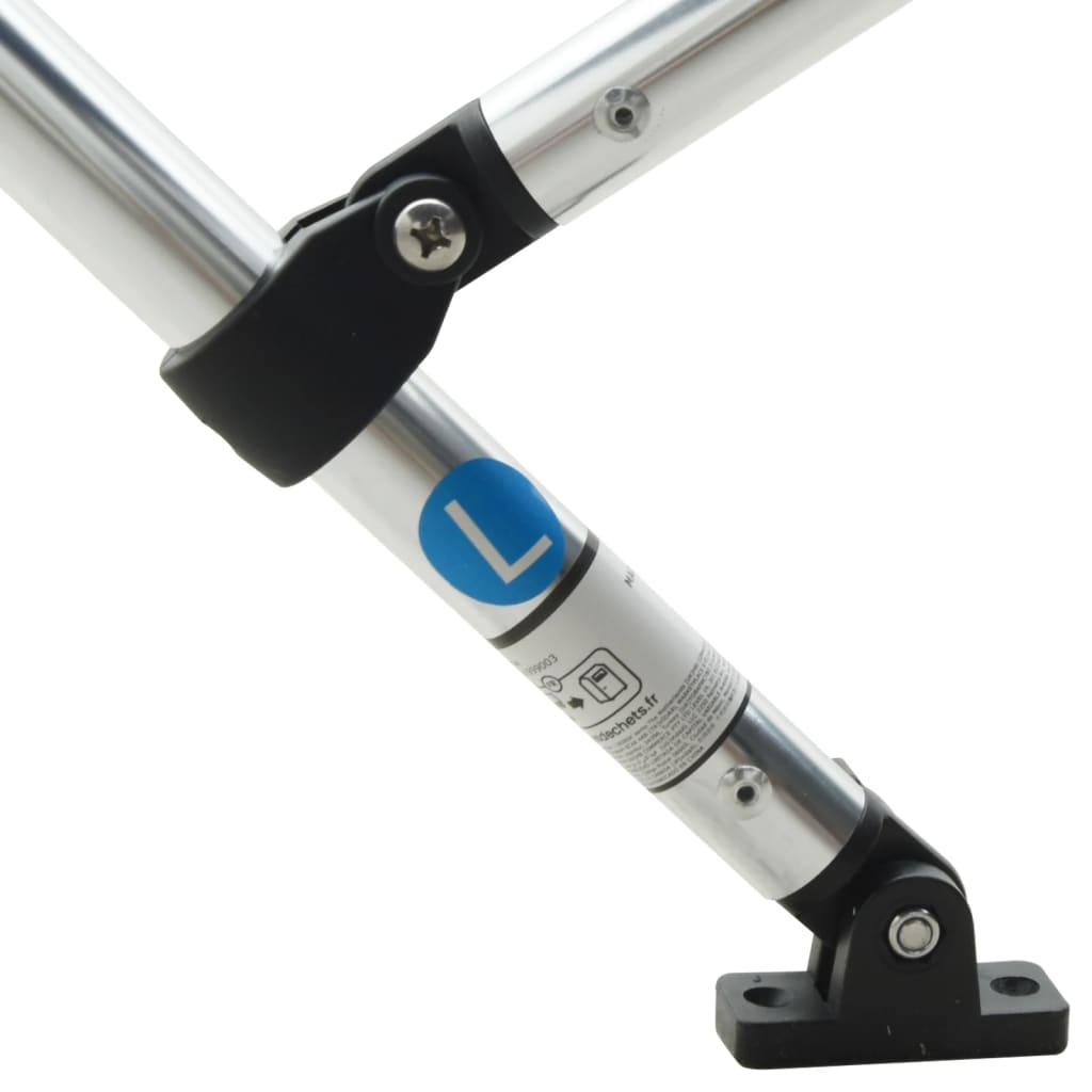 vidaXL Toit bimini à 4 arceaux parois en maille 243x(170-182)x137 cm