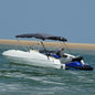 vidaXL Toit bimini à 4 arceaux parois en maille 243x(170-182)x137 cm