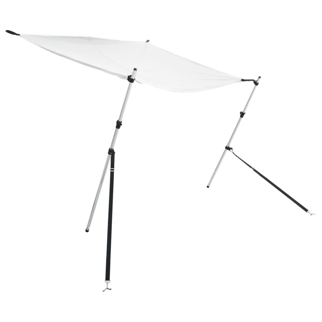 vidaXL Extension d'ombrage T-Top blanc 170x170x(113-182,5) cm