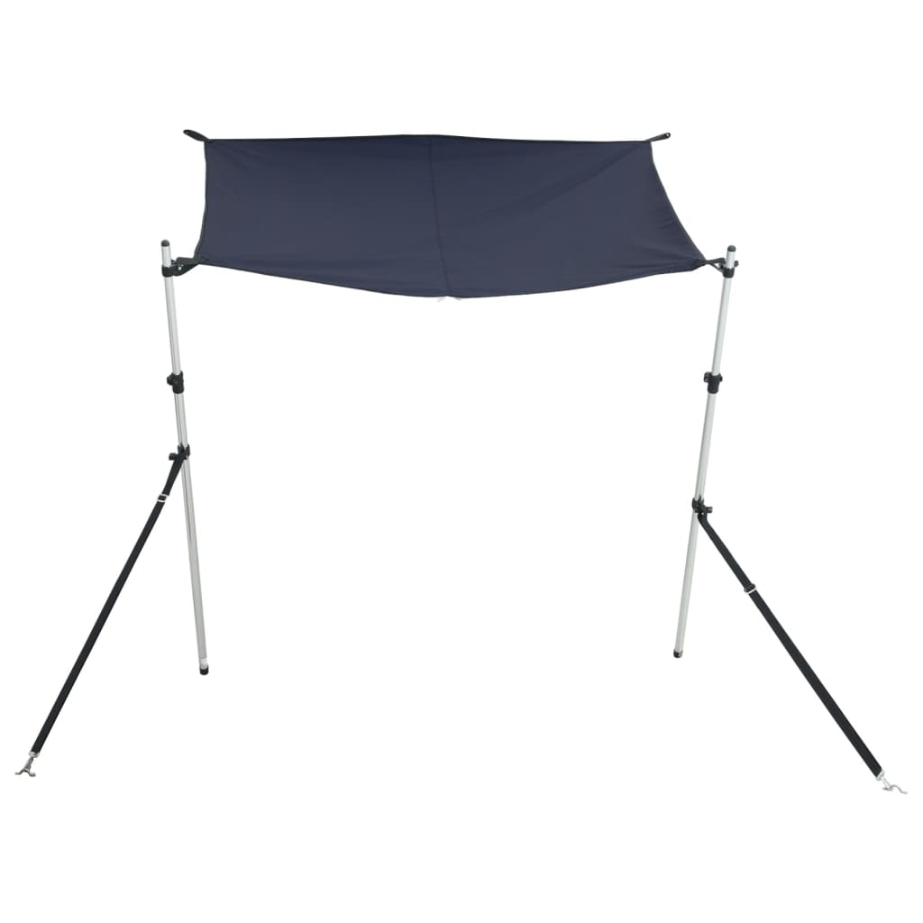 vidaXL Extension d'ombrage T-Top bleu 170x170x(113-182,5) cm