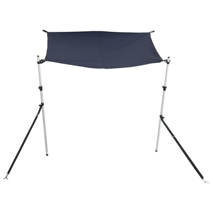 vidaXL Extension d'ombrage T-Top bleu 170x170x(113-182,5) cm