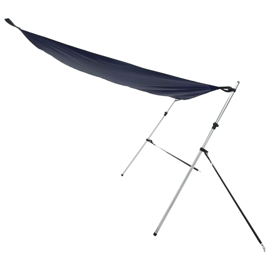 vidaXL Extension d'ombrage T-Top bleu 170x170x(113-182,5) cm