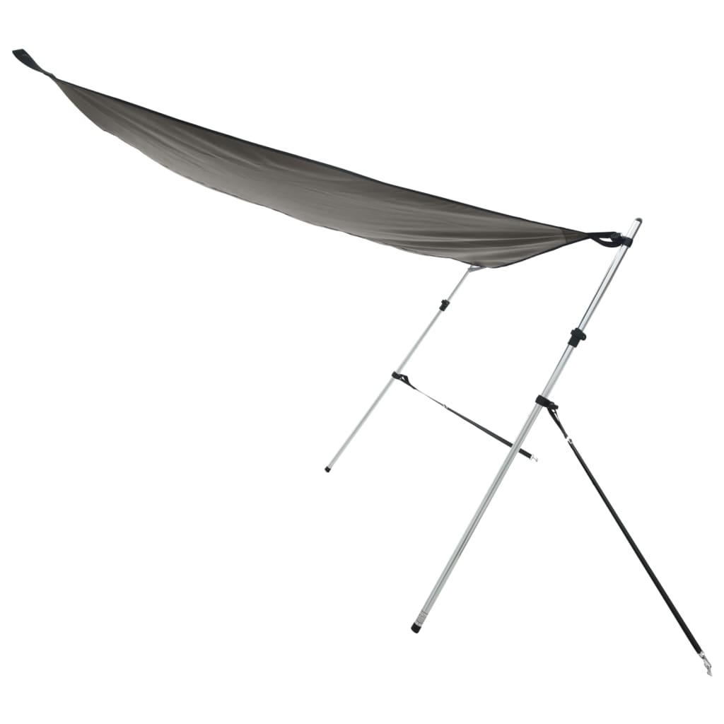 vidaXL Extension d'ombrage gris anthracite 170x170x(113-182,5) cm