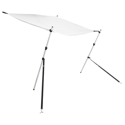 vidaXL Extension d'ombrage T-Top blanc 174x205x(115-194) cm
