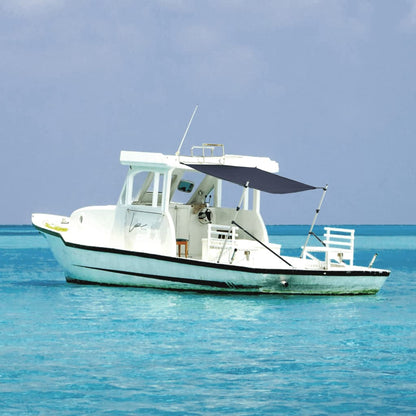 vidaXL Extension d'ombrage T-Top bleu marine 174x205x(115-194) cm