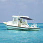 vidaXL Extension d'ombrage T-Top bleu marine 174x205x(115-194) cm
