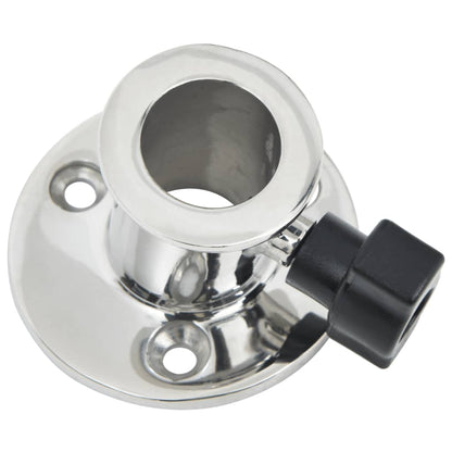 vidaXL Base ronde de bimini pour tube de 26 mm 2 pcs inox