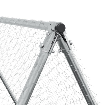 vidaXL Cage pour poules argenté 100x100x190 cm acier galvanisé