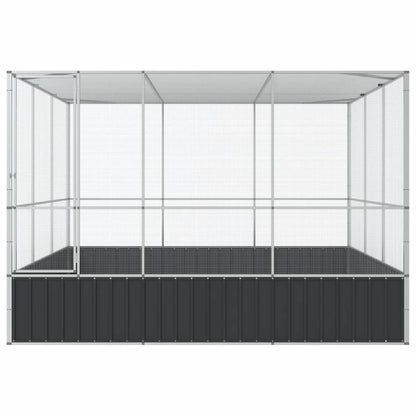 vidaXL Volière argenté 311x307x212 cm acier