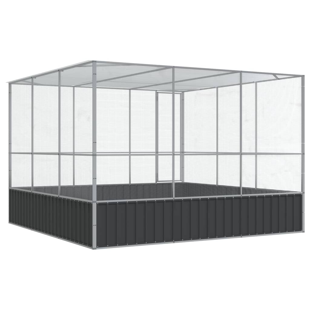 vidaXL Volière argenté 311x307x212 cm acier