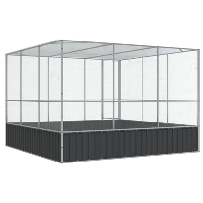 vidaXL Volière argenté 311x307x212 cm acier