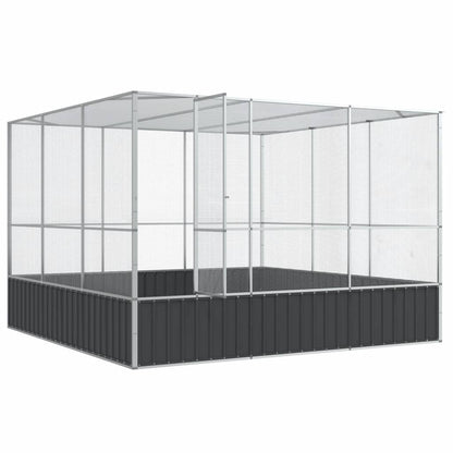vidaXL Volière argenté 311x307x212 cm acier