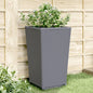 vidaXL Jardinières 2 pcs gris 32,5x32,5x57 cm polypropylène