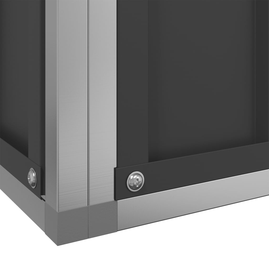 vidaXL Volière avec extension argenté 1139x307x212 cm acier