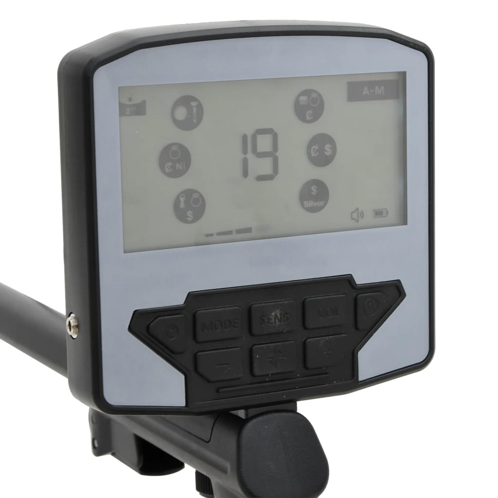 vidaXL Détecteur métaux réglage automatique profondeur recherche 18 cm
