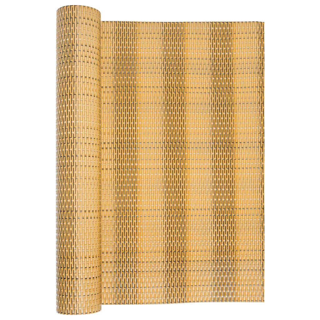 vidaXL Paravent de balcon marron clair 400x80 cm résine tressée