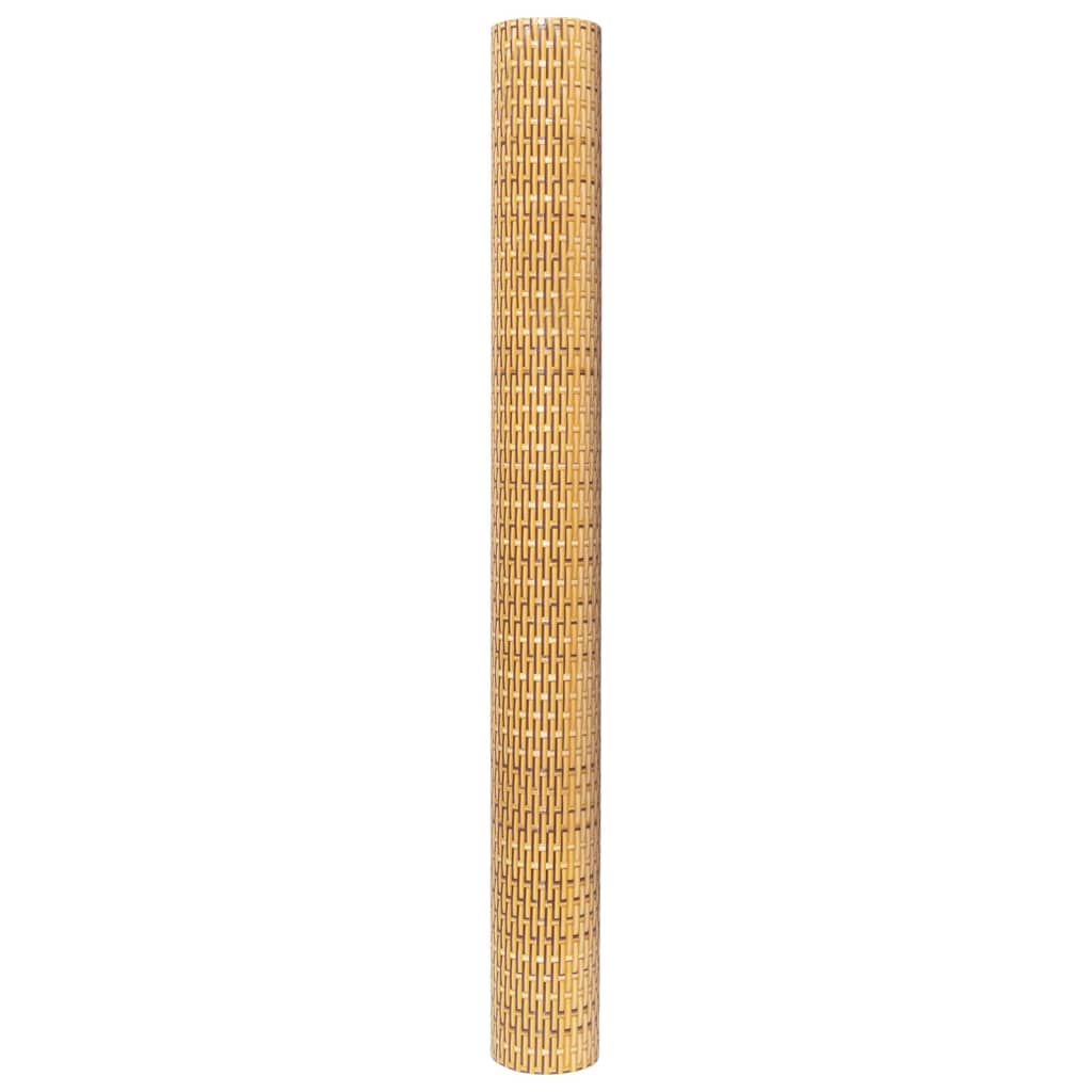 vidaXL Paravent de balcon marron clair 400x80 cm résine tressée