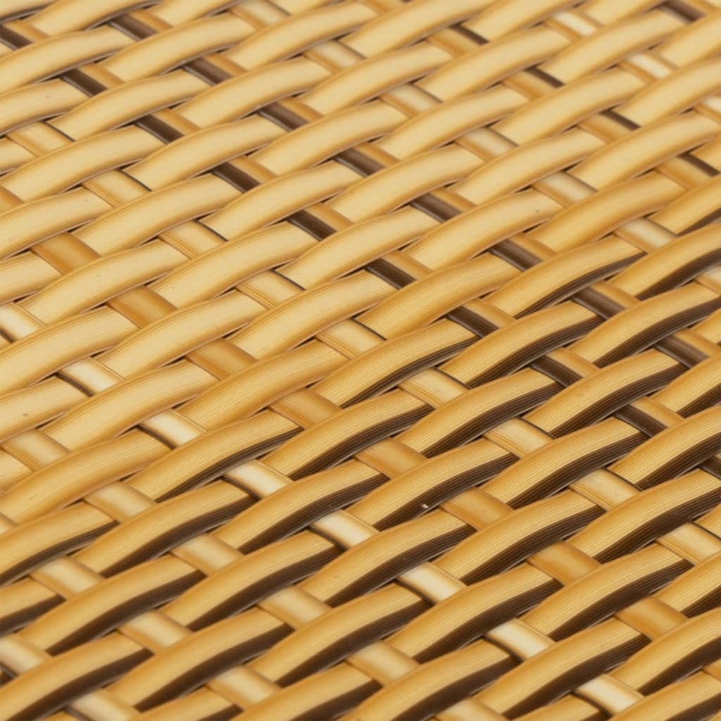 vidaXL Paravent de balcon marron clair 400x80 cm résine tressée